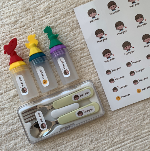 Mengdodo卡通定制贴纸防水防丢