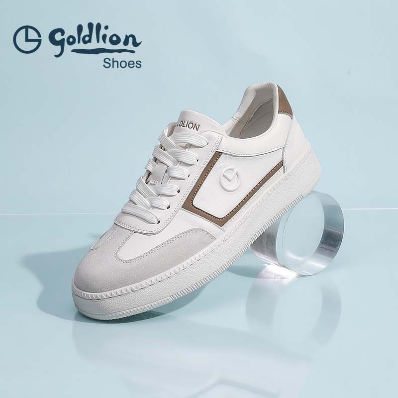 金利来男鞋2025夏季日常运动鞋休闲百搭防滑耐磨轻质板鞋系带平跟