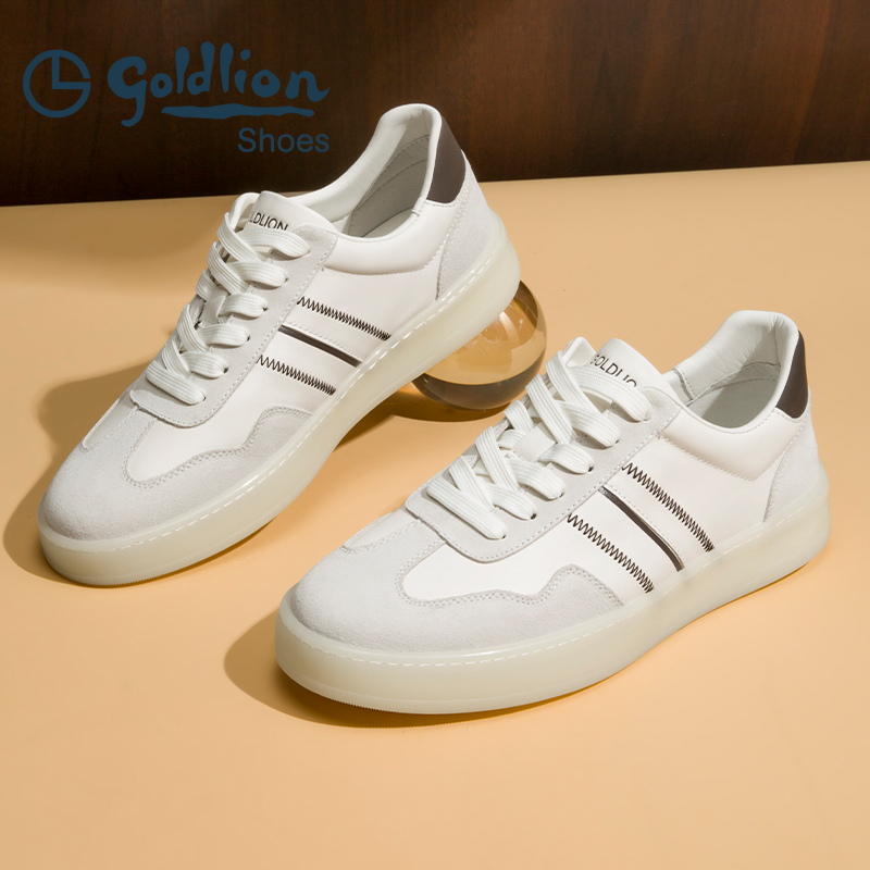 金利来休闲鞋拼色耐磨防滑板鞋男