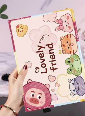 360°自由旋转灵活调节卡通外套适用于联想来酷P131B平板保护套12.7英寸横竖屏支架Lecoo12.2寸可爱彩绘皮套