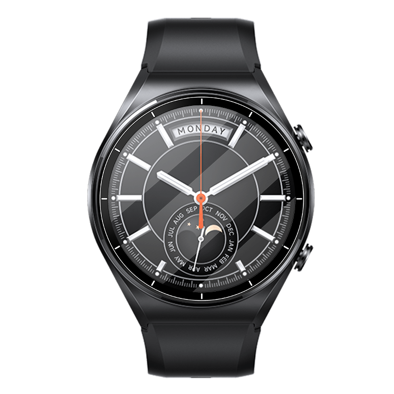 适用小米watchs1钢化膜watch s1手表膜watchs1pro全屏覆盖mi智能运动手表保护膜pro全包防摔高清圆