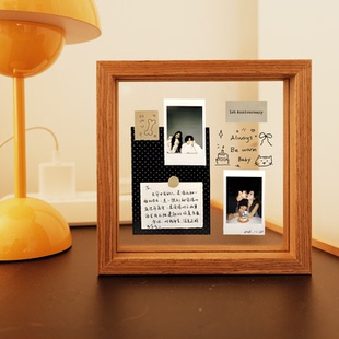 创意拍立得相框diy手工涂鸦圣诞礼物情人节周年定制纪念摆台礼物