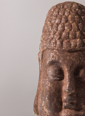 禅意佛头摆件家居装饰艺术工艺品