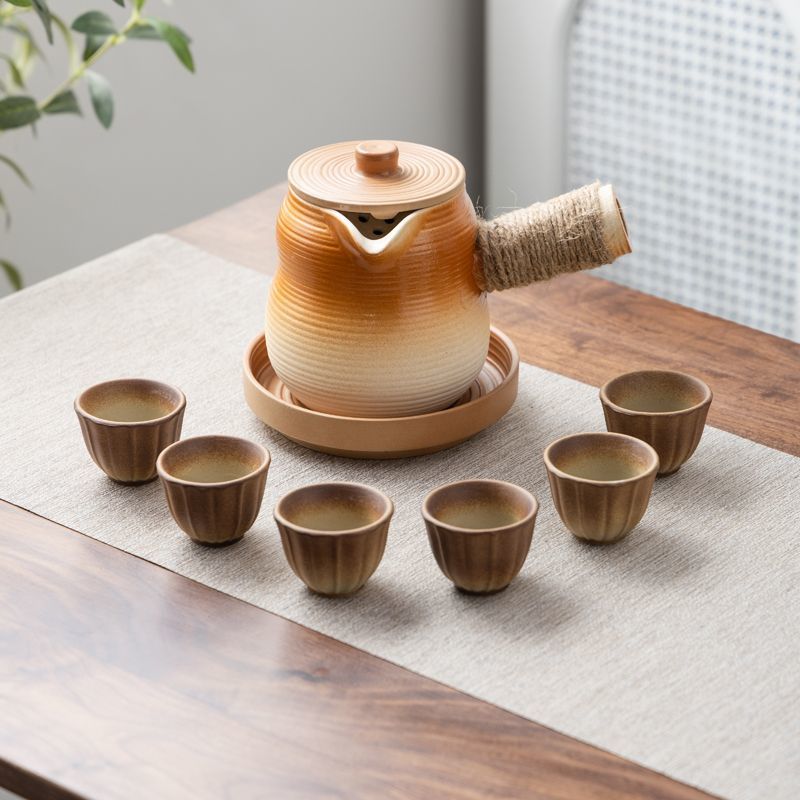 罐罐壶可明火干烧围炉煮茶便携包炒茶大容量烤奶罐煮茶壶陶瓷户外