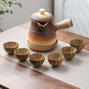 罐罐壶可明火干烧大容量烤奶罐煮茶壶陶瓷户外围炉煮茶便携包炒茶