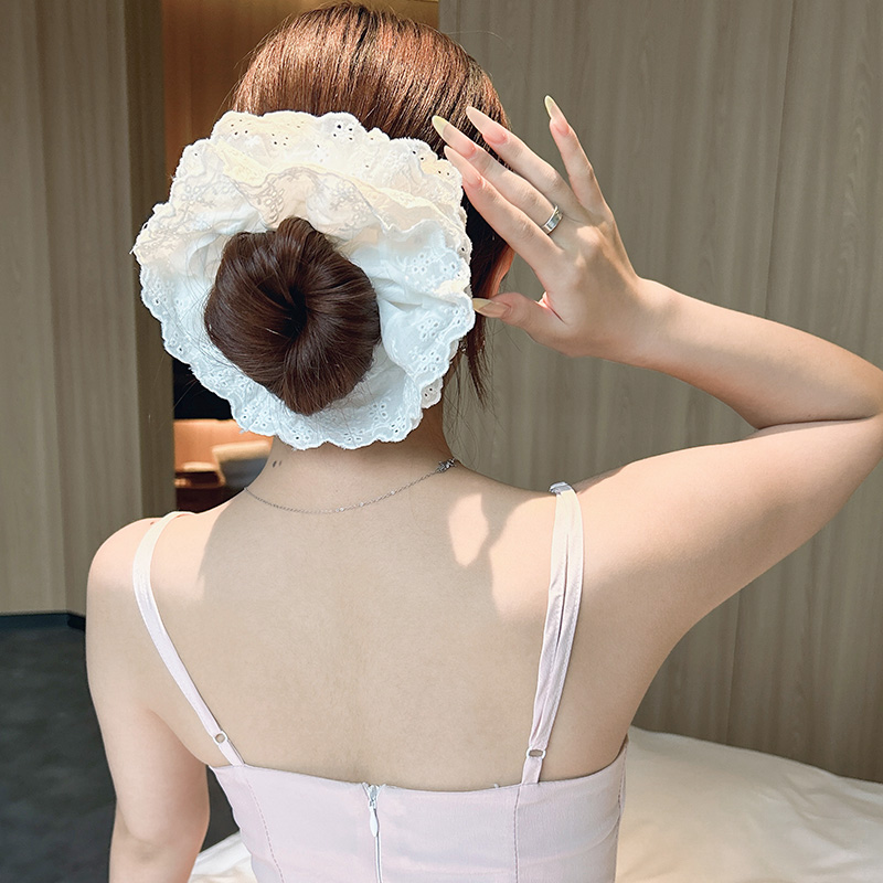 法式复古大肠圈头饰高级感