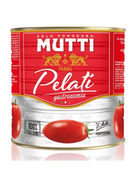 MUTTI Peeled Tomatoes穆蒂整粒去皮番茄罐头2.5kg披萨酱西餐烘培