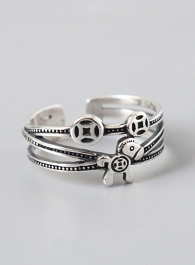 国风潮铜镀银手工饰品