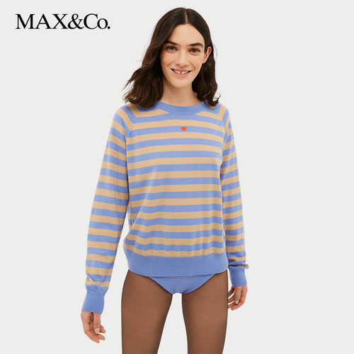 羊毛条纹拼色毛衣针织