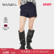 季 末甄选 MAX&Co.25秋冬新品 羊毛高腰毛呢A字短裤 6146025402