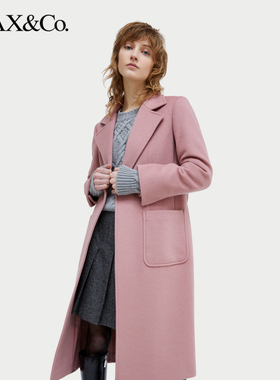 MAX&Co.秋冬女装Runaway系列长款系带羊毛大衣6016134402