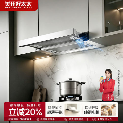 抽拉式抽油烟机小型隐藏式公寓