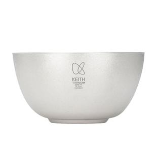 keith铠斯家居系列双层钛碗冰花表面纯钛双层碗