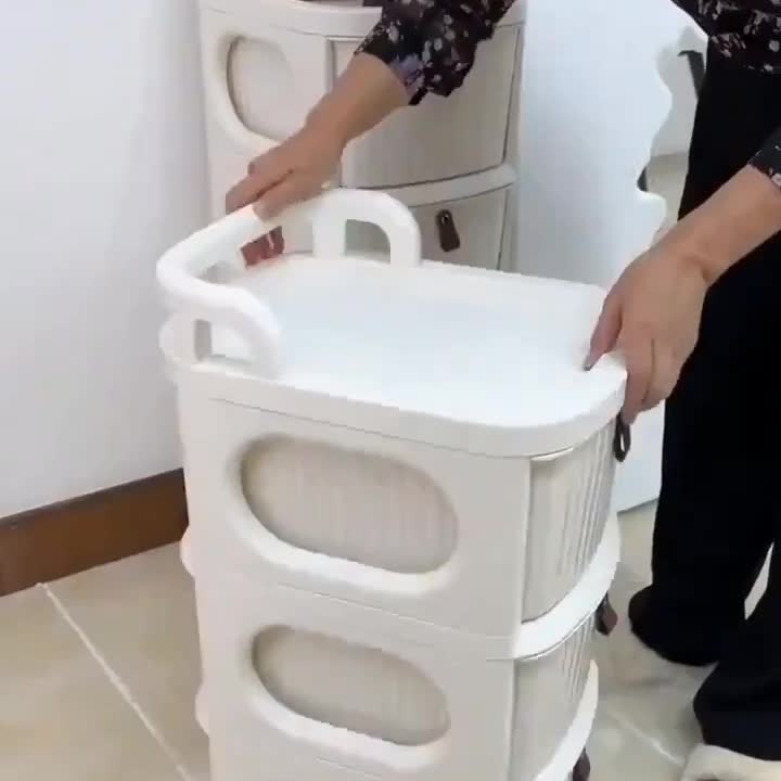 收纳小推车桌下化妆品护