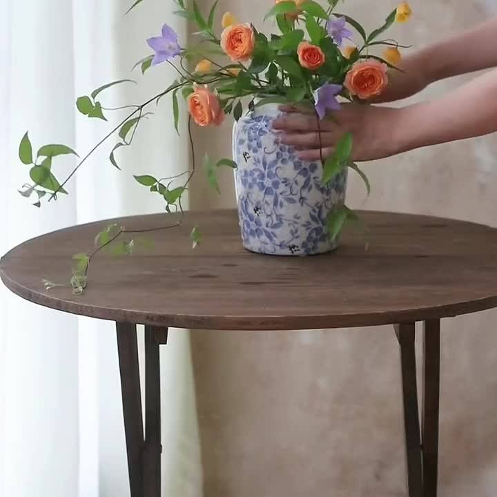 花瓶青花瓷摆件中式景德