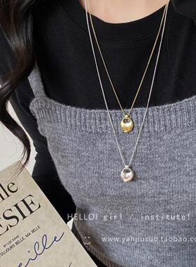 马鞍包长款项链秋冬配饰吊坠韩系