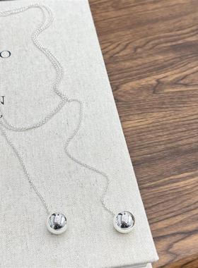 一款多戴极简双圆球长款项链腰链女小众高级感时尚百搭颈链毛衣链