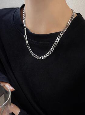 钛钢不掉色项链女款欧美潮嘻哈