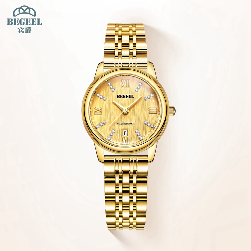 宾爵女士小金表精致气质手表