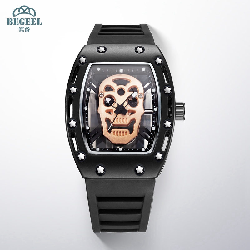 宾爵帅气潮酷男表休闲个性腕表