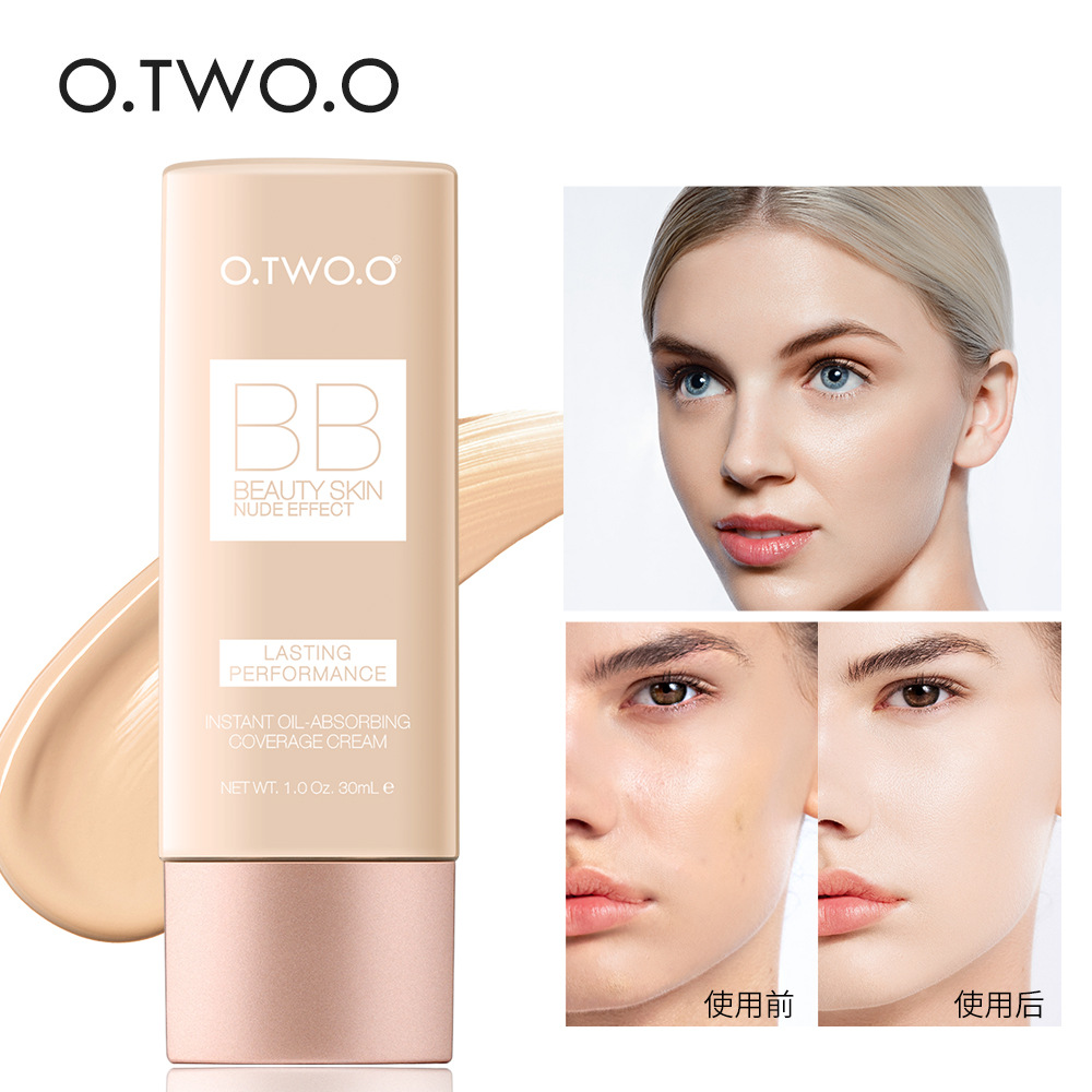 o.two.o素颜裸妆bb霜 轻盈服帖粉底液修容提亮肤色 9125
