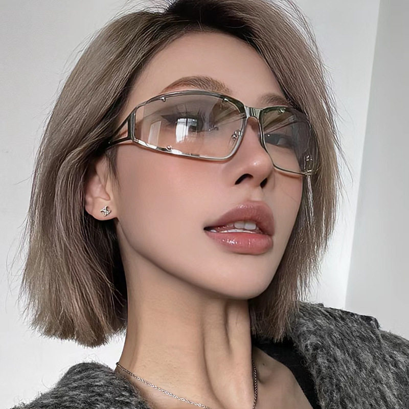 日系cherrykoko金属yk太阳镜镂空新款女欧美个性辣妹蹦迪墨镜