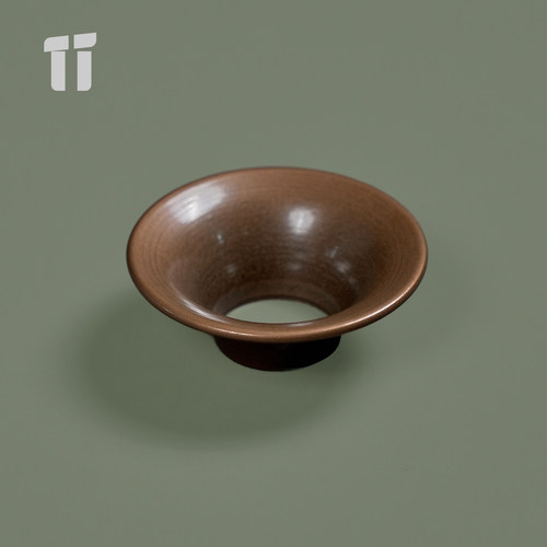 紫铜漏斗形投茶器茶叶铜器