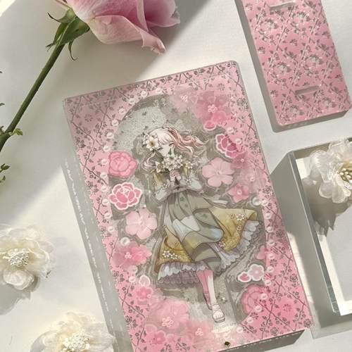 【现货】雪纺花 高框（内框18*10cm） 谷美亚克力卡框  立牌