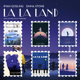 lalaland爱乐之城电影冰箱贴亚克力磁铁创意装 饰周边磁吸原创自制