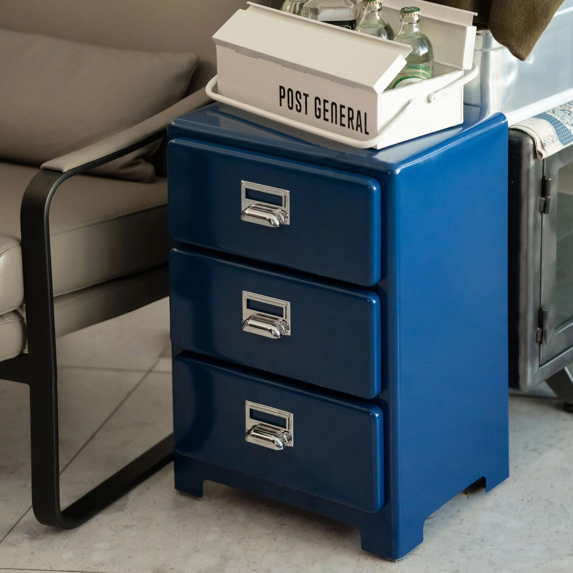 铁艺斗柜复古餐边柜金属收纳柜