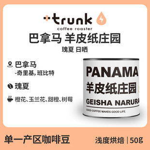 巴拿马羊皮纸庄园El Pergamino日晒瑰夏手冲咖啡豆黑美式单一产区