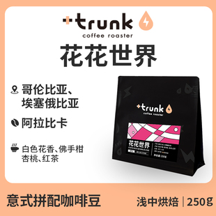 Trunk瑰夏意式 拿鐵 哥倫比亞淺度烘焙手沖粉濃縮美式 拼配咖啡豆