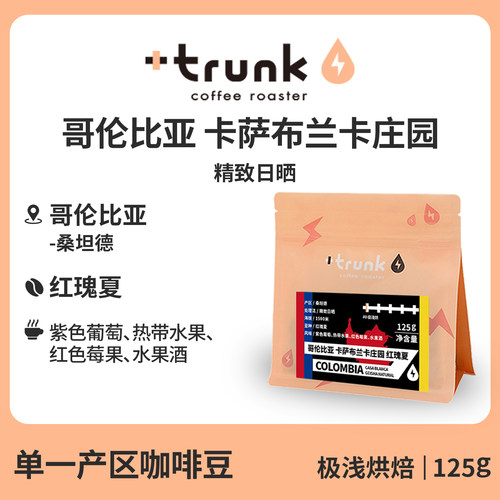 哥伦比亚精致日晒红瑰夏咖啡豆