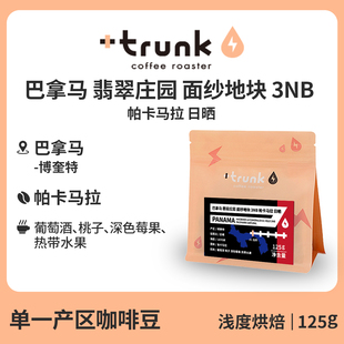 巴拿马翡翠庄园 面纱地块3NB帕卡马拉日晒浅烘SOE手冲咖啡豆美式