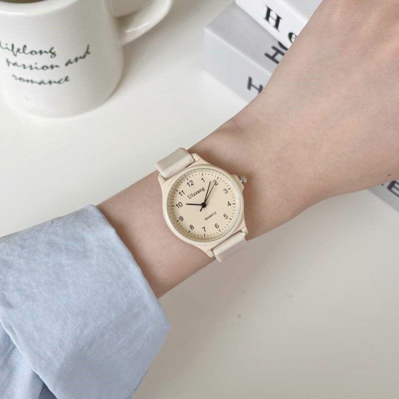 学院风手表女款初中学生考试专用静音防水儿童高颜值女生机械电子