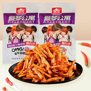 新林爱琴公寓辣条辣过瘾8090后儿时经典零食香辣面筋批发混合袋装