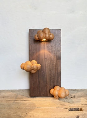 中古侘寂小众复古客厅卧室床头玄关过道民宿氛围咖啡厅木板壁灯