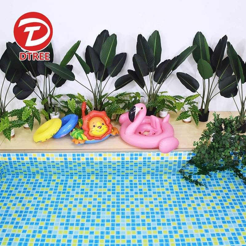 泳池胶膜欢乐时光平纹加厚防滑防水pvc不易开裂掉色工程施工材料