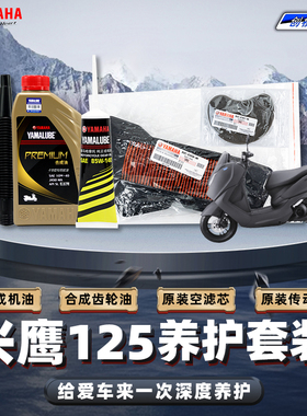 雅马哈ZY125T-18 兴鹰125 原厂保养套装全合成机油空滤海绵齿轮油