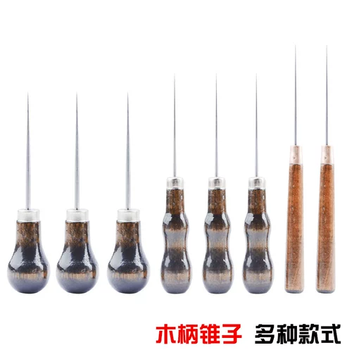 Игла старого стиля, снятие деревянной ручки для обуви, awl -gorged gorge gect earte на злой проводной