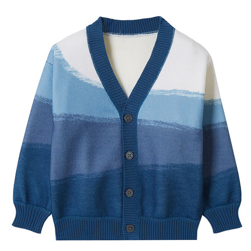 男童毛衣针织衫秋冬装新款中大童男孩加绒儿童长袖保暖上衣打底衫