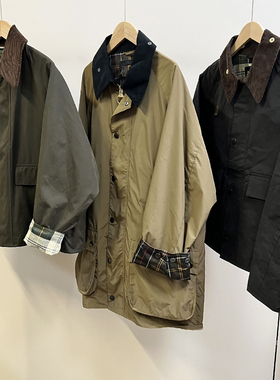 barb*ur 日版联名款合作版 防水限定款中长款风衣外套巴恩风无蜡