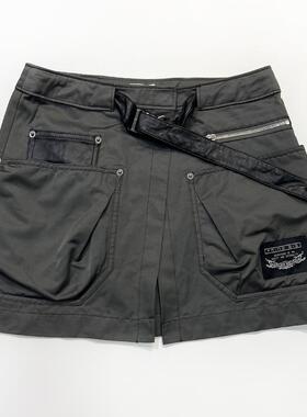 3.6W日币 PR1DE 日本高端贵牌小牛皮腰带秋冬季口袋设计 半身短裙