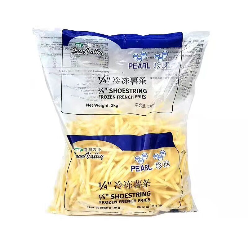 雪川珍珠1/4薯条半成品冷冻细薯油炸小吃美式炸空气炸锅食材商用