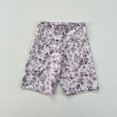 夏季 时尚 弹力显瘦五分裤 女高腰瑜伽跑步健身速干裤 印花运动短裤