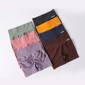 夏季 蜜桃提臀高腰收腹三分裤 女高弹速干骑行跑步紧身瑜伽跳操中裤