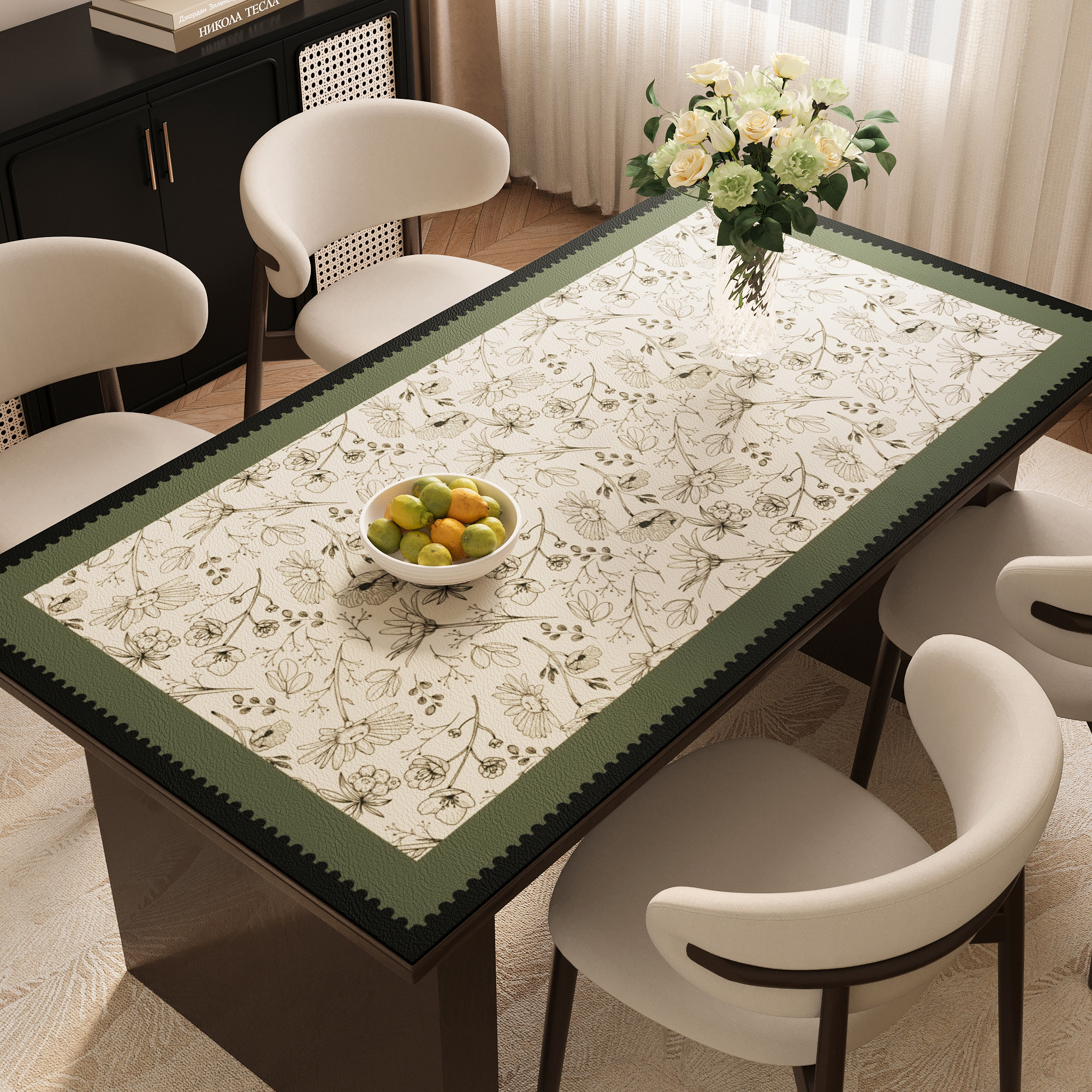 2025新款中古风餐桌垫防水防油
