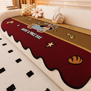 2026新款卡通复古美式沙发垫四季通用固定防滑异形沙发盖布坐垫子