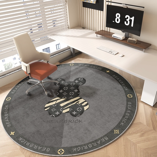 简约圆形转椅地毯卧室电脑地板保护垫防滑脚垫凳子垫梳妆台衣帽间