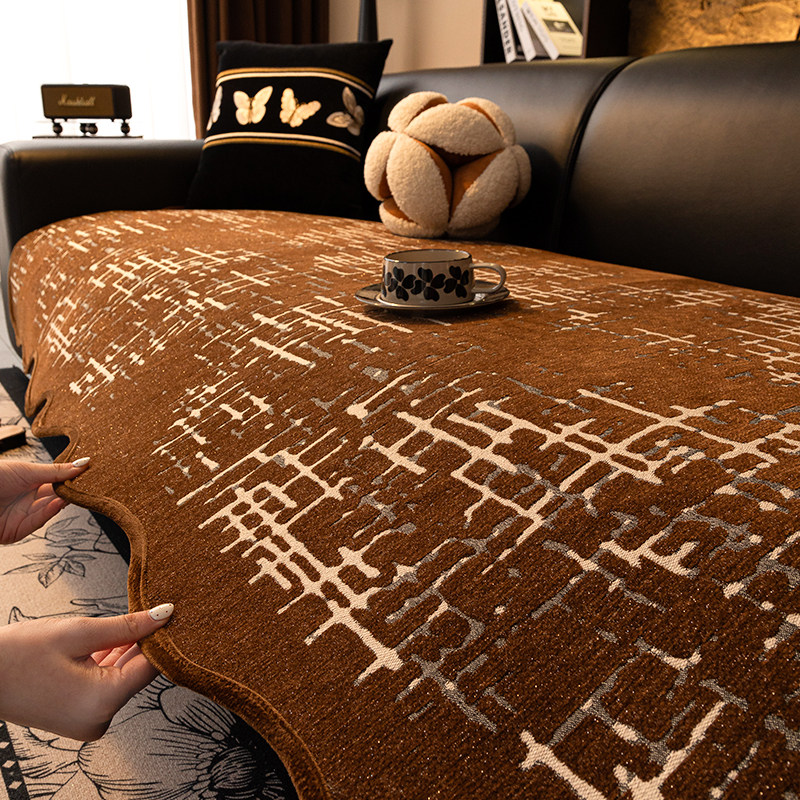 中古高级感沙发坐垫2026新款四季通用一片式直排防滑沙发套罩垫布